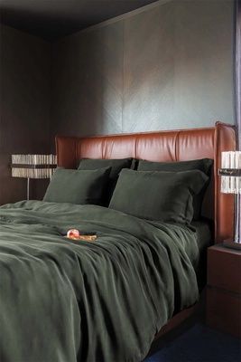Постільна білизна сатин Vegan Silk Issimo Home Jade Moss