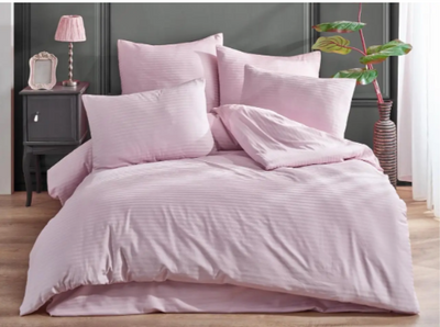 Постільна білизна Charlotte Stripe Satin Pudra