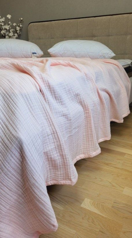 Плед Муслін Комфорт Текстиль PINK PEACH