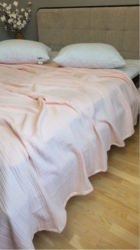 Плед Муслін Комфорт Текстиль PINK PEACH