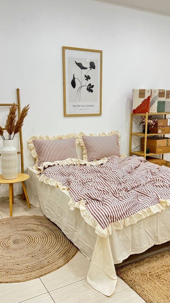Постільна білизна варена бавовна з рюшами Macas Home Soil Chery