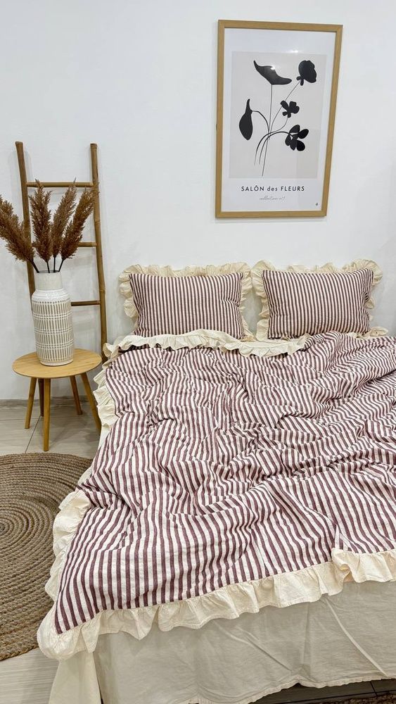 Постільна білизна варена бавовна з рюшами Macas Home Soil Chery