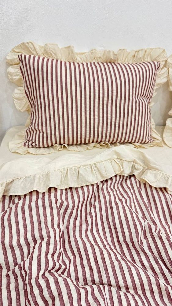 Постільна білизна варена бавовна з рюшами Macas Home Soil Chery