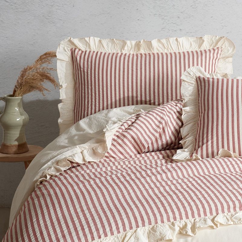 Постільна білизна варена бавовна з рюшами Macas Home Soil Chery