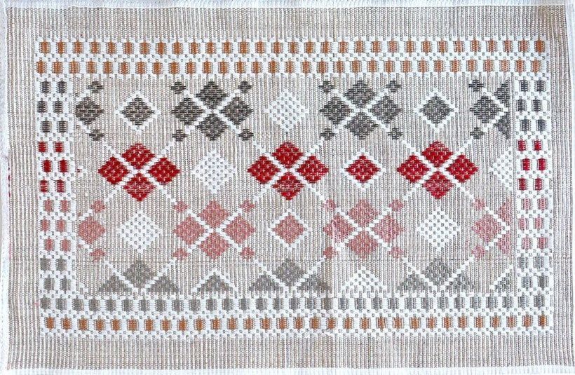 Килим універсальний Izzihome Geo Jute Rug 50X80 _4 пудра