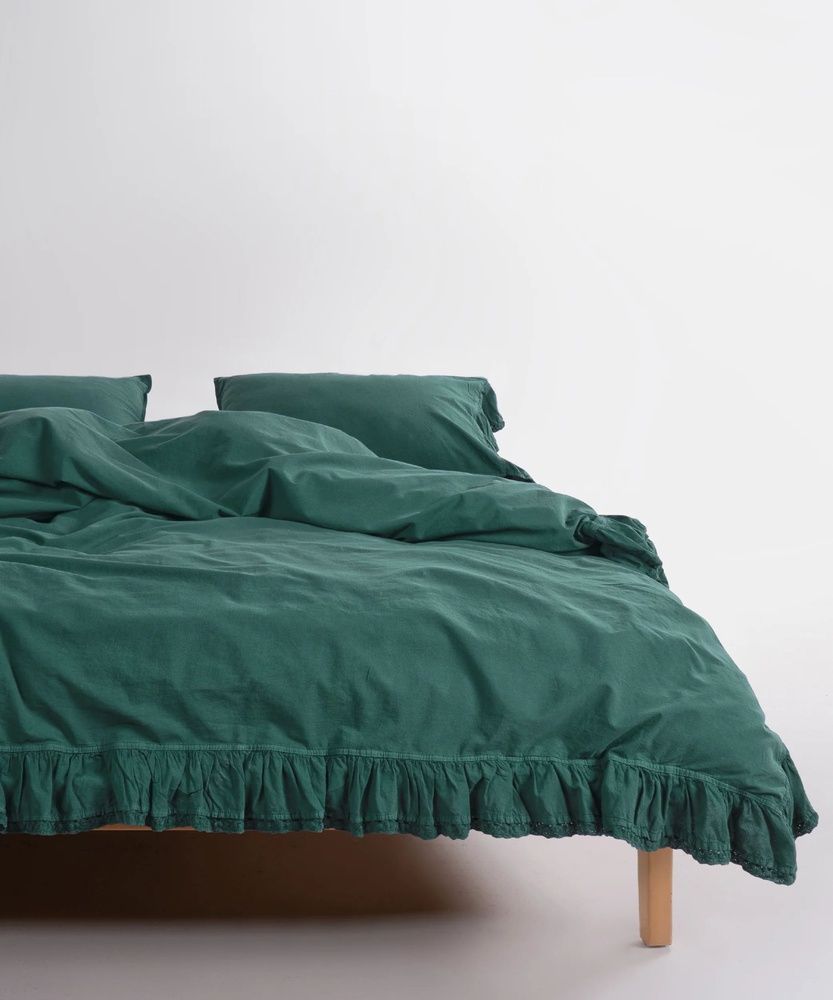 Постільна білизна варена бавовна Limasso Sicilia Dark Green