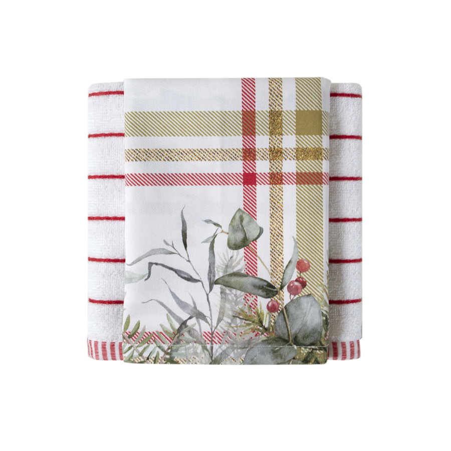 Набор полотенец Lotus Home - Holiday Greenery, 40х60 см, Набор