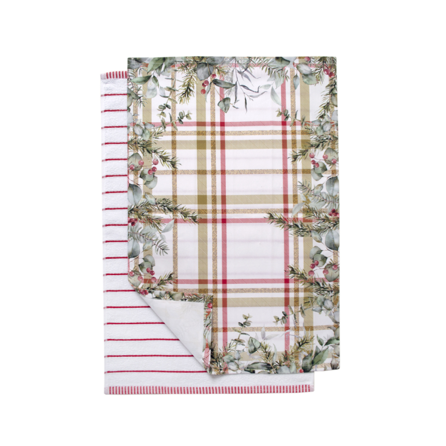 Набор полотенец Lotus Home - Holiday Greenery, 40х60 см, Набор