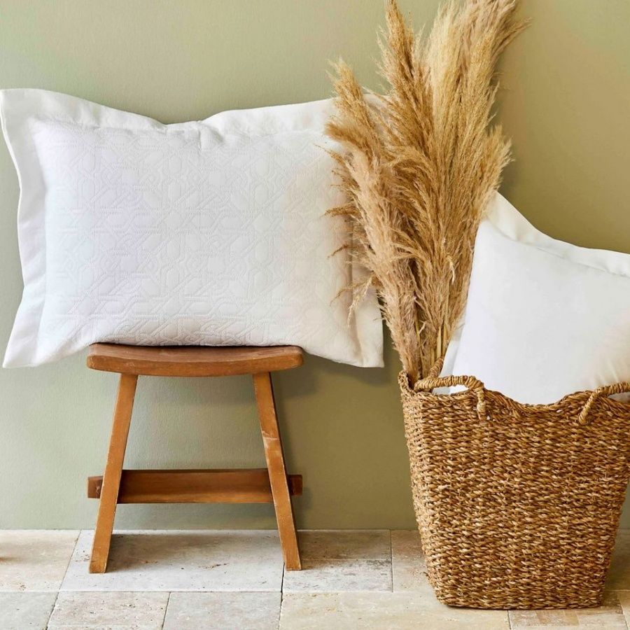 Покривало з наволочкою Karaca Home - Back To Basic beyaz
