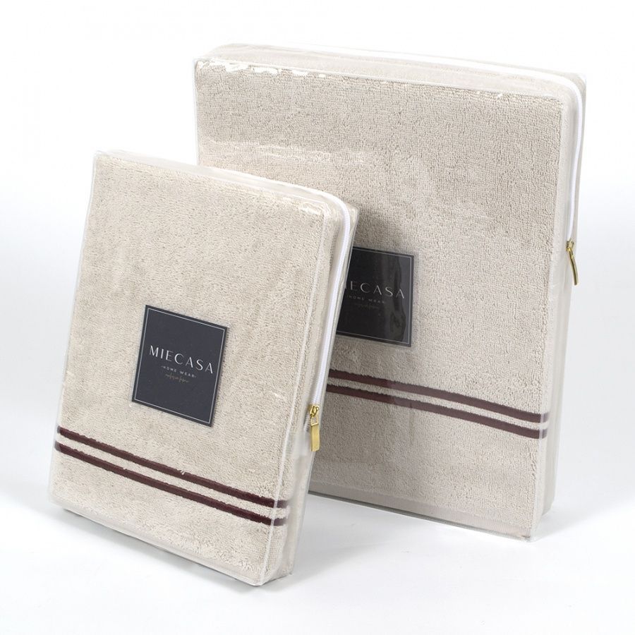 Рушник MieCasa - Milano bej-bordo