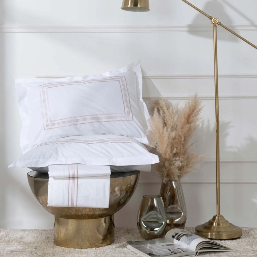 Постільна білизна Karaca Home перкаль - White Colletion Freya beyaz