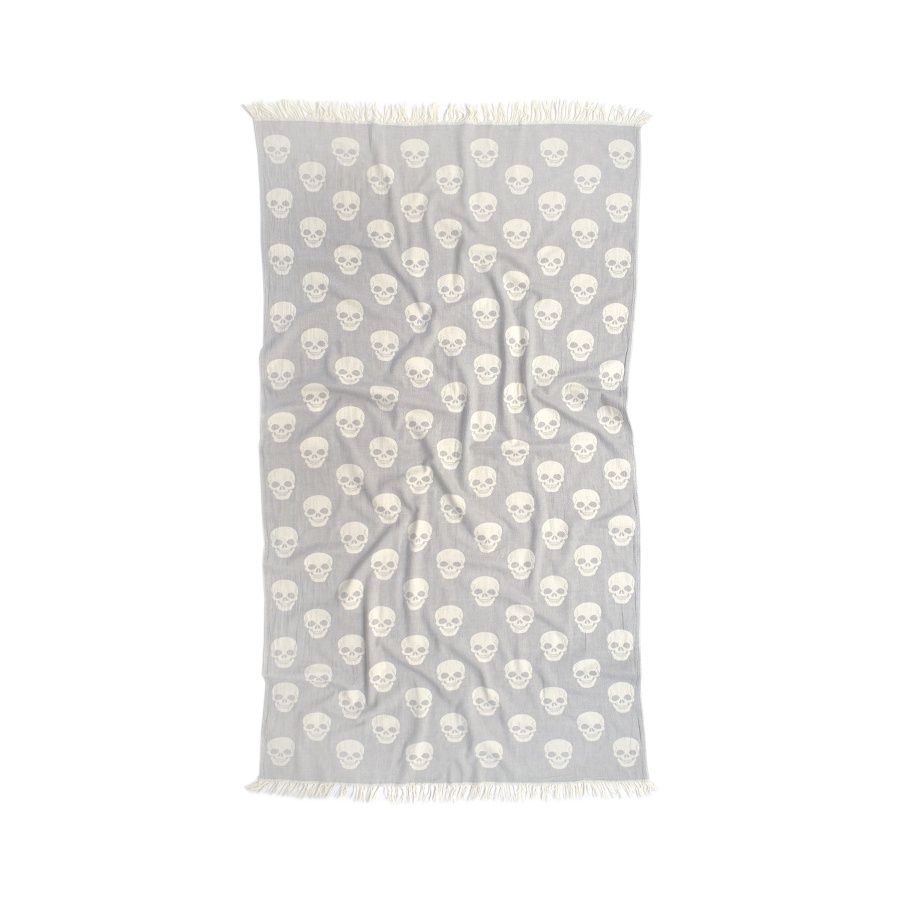 Полотенце пляжное Lotus Home Pestemal -Skull grey