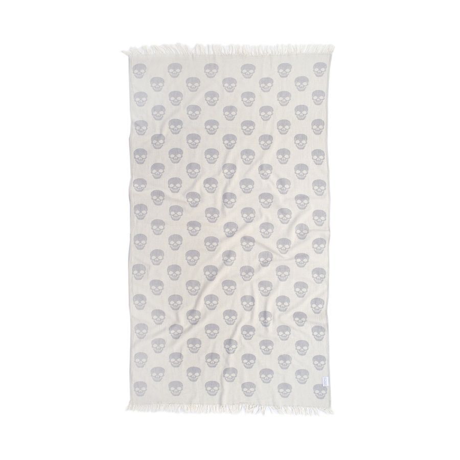 Полотенце пляжное Lotus Home Pestemal -Skull grey