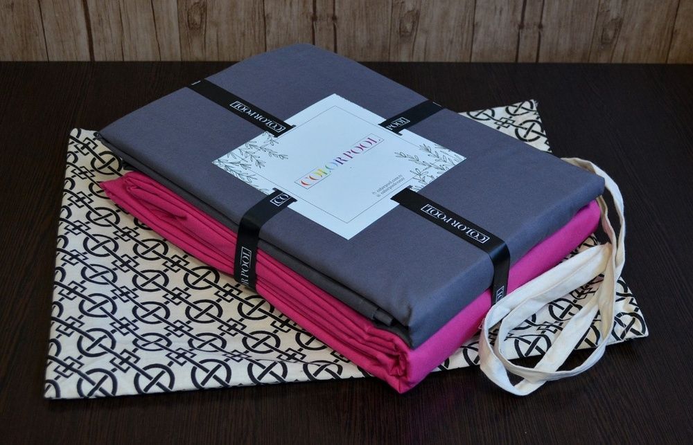 Постельное белье Charlotte Colorpool Fusya-Antrasit