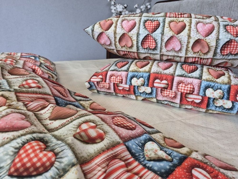 Постельное белье хлопок Комфорт Текстиль Кантрі/бежев. горошок, cotton 5D