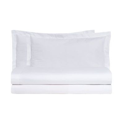 Італійська постільна білизна перкаль Biancoperla Onice Bianco