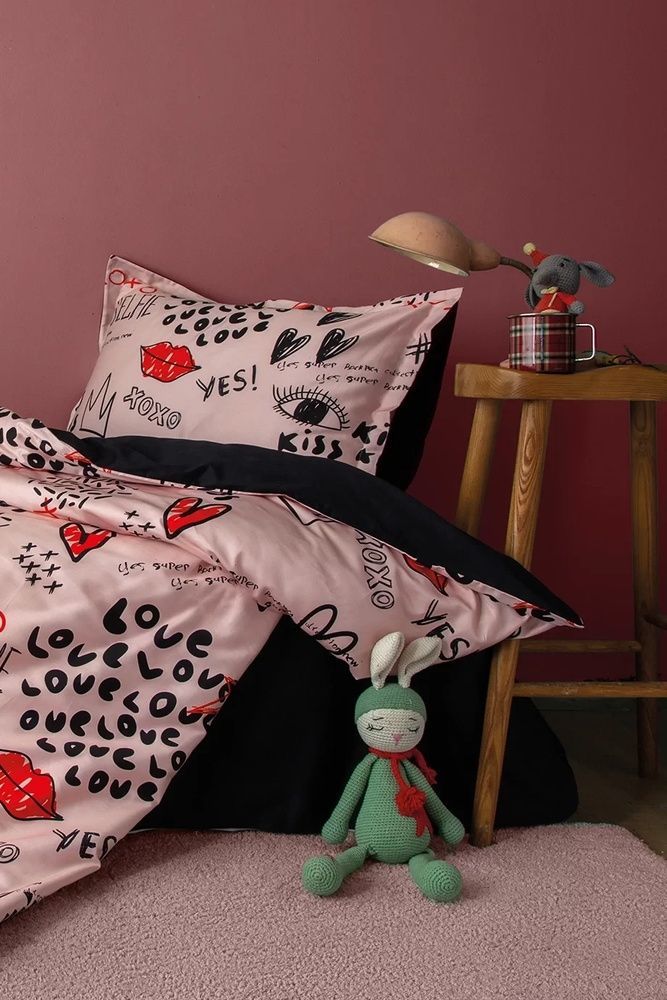 Постельное белье сатин Issimo Home Digital Xoxo