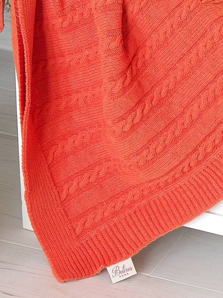 Вязаный плед Betires SOHO ORANGE