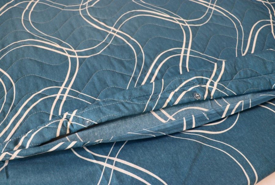 Ковдра гіпоалергенна IzziHome 4 сезона LIGHTHOUSE WEAVE-BLUE