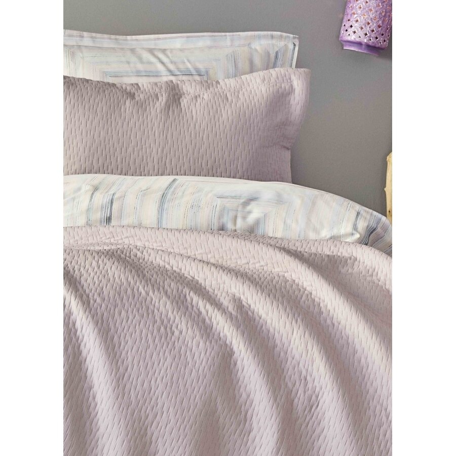 Набор постельное белье с покрывалом Karaca Home - Nova mavi