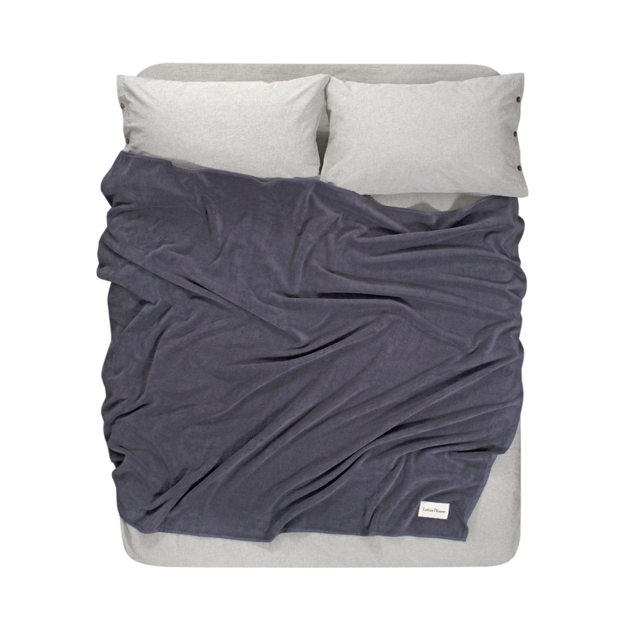 Покрывало (простынь) Lotus Home - Premium Microcotton Antrasit