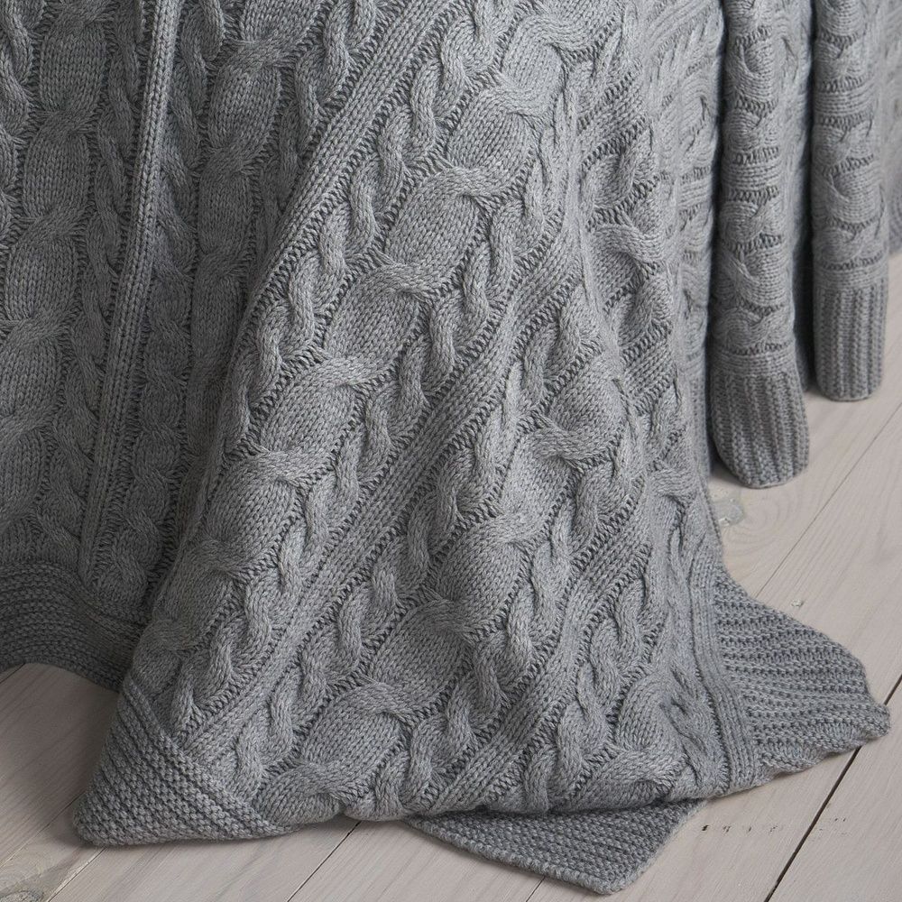 В'язаний плед LA MODNO Genova Gray