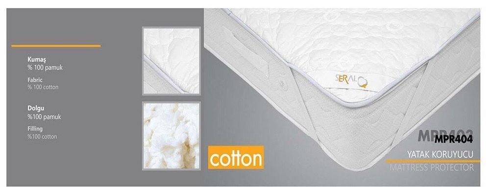 Наматрацник Seral Cotton mattress protector з гумками по кутах