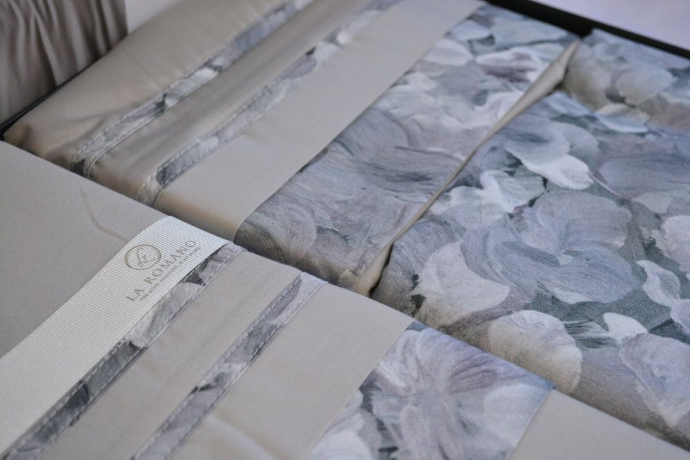 Постільна білизна сатин люкс La Romano Silk Satin Florence Ash