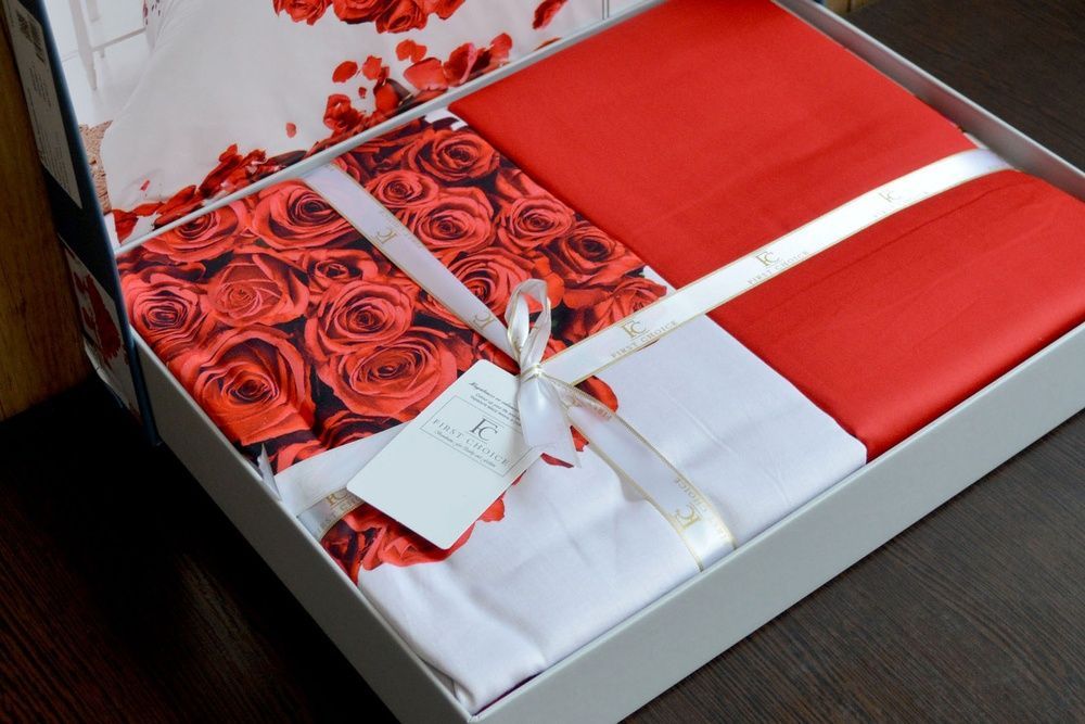 Постільна білизна сатин vip 3d First Choice Valentine