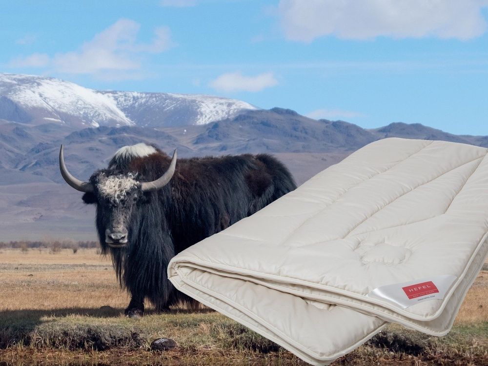 Одеяло шерсть як+овечья Hefel Pure Yak-Wool (GD) Всесезонное