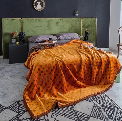 Плед микрофибра Home Textile Orange