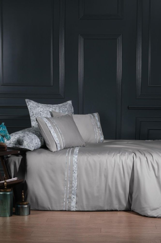 Постільна білизна сатин люкс La Romano Silk Satin Florence Ash