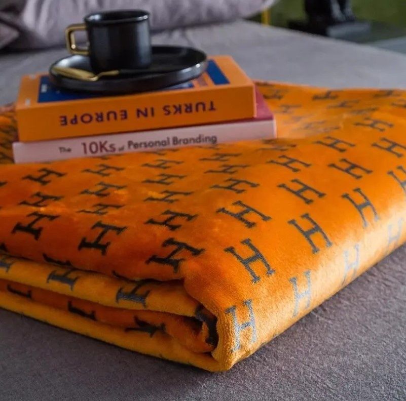 Плед микрофибра Home Textile Orange