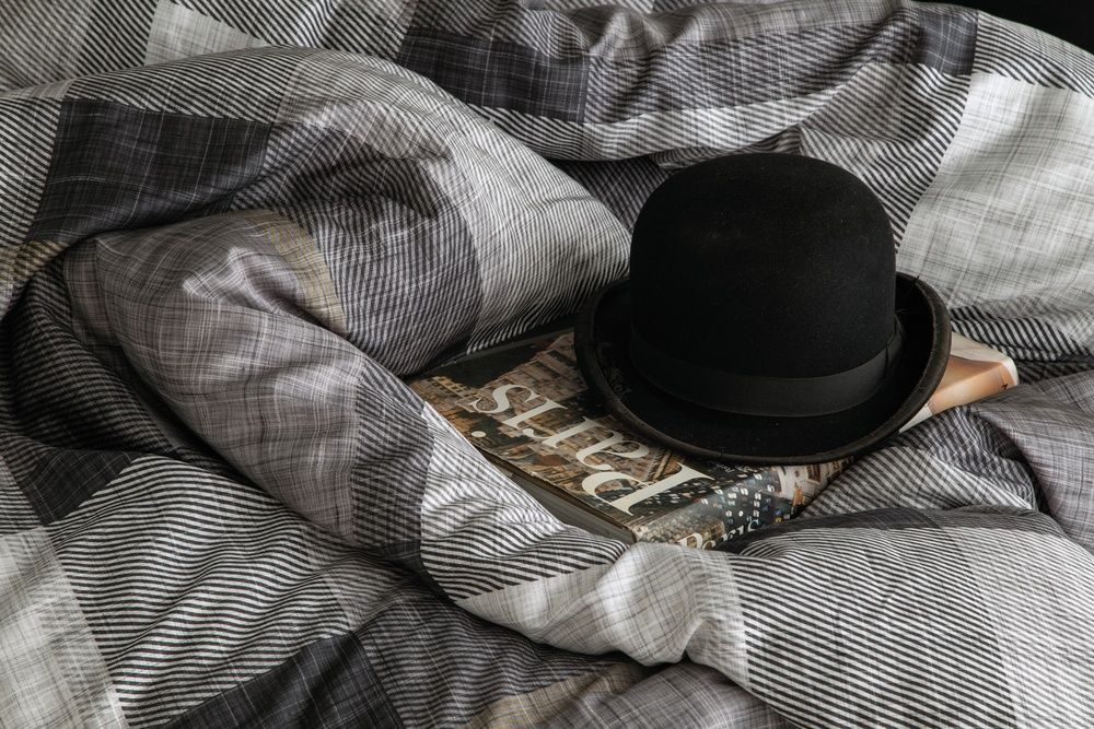 Постільна білизна сатин люкс Issimo Home Cotton Dunloe Black