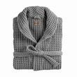 Халат вафельний преміум Biancoperla Milano Baguio, Сірий, S