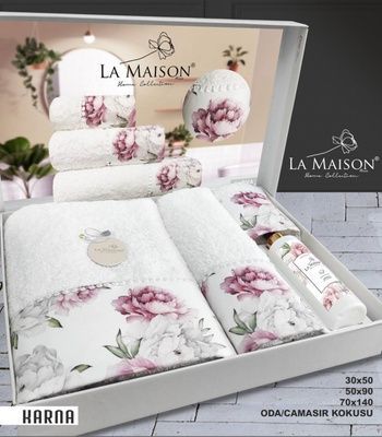 Набір рушників з ароматом La Maison Karna (3шт)