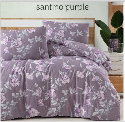 Постельное белье ранфорс First Choice Ranforse Santino Purple