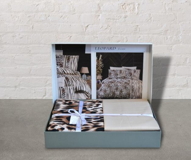 Постільна білизна сатин First Choice Satin Leopard Brown