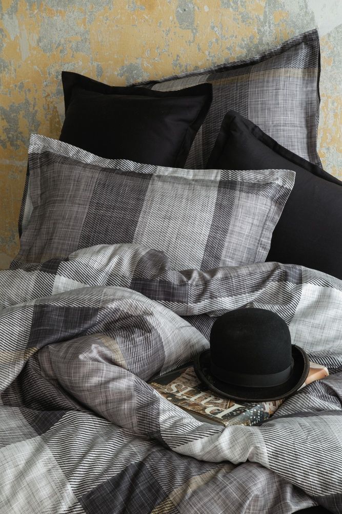Постільна білизна сатин люкс Issimo Home Cotton Dunloe Black