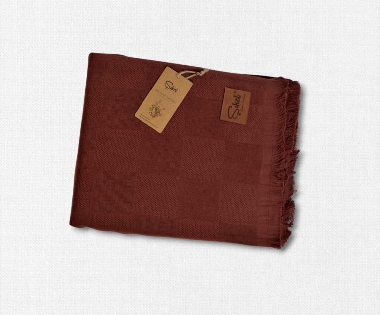 Покривало вафельне Sikel Elegan Bordo