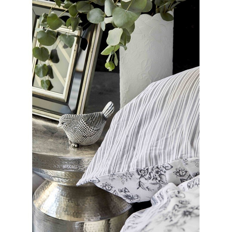 Набор постельное белье с пледом Karaca Home - Brave silver