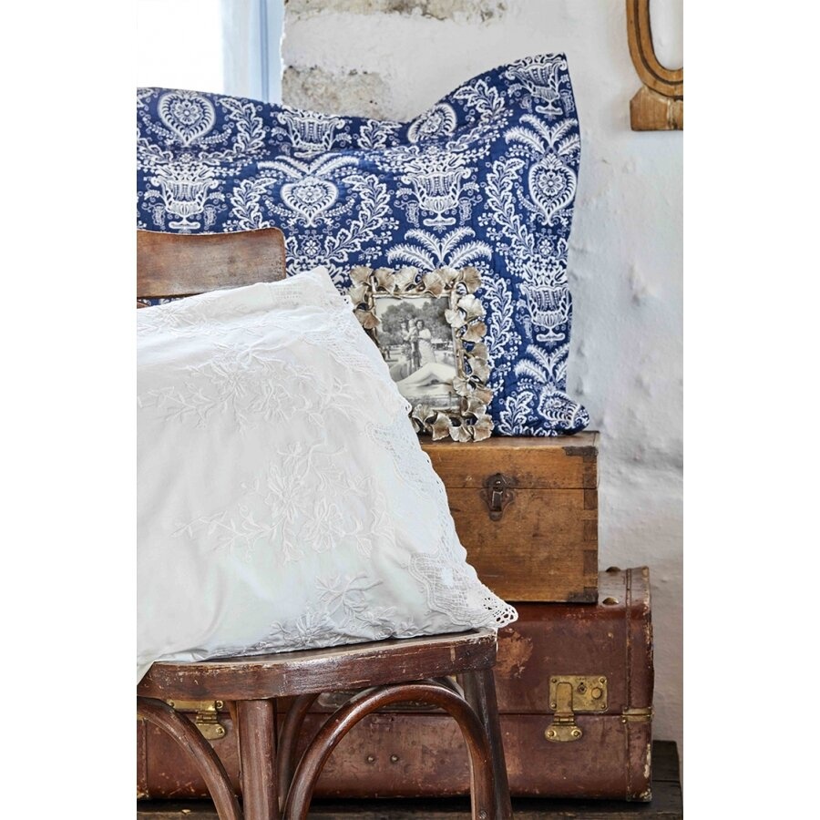 Набор постельное белье с покрывалом Karaca Home Elina beyaz