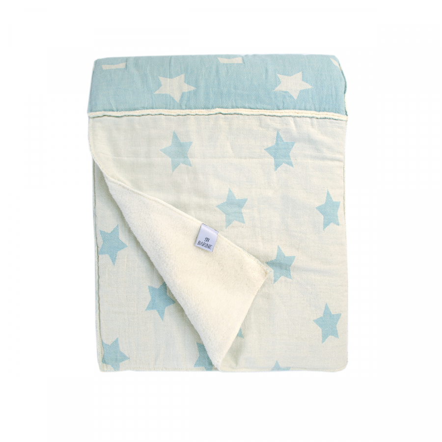 Плед микроплюш Barine - Star Patchwork throw mint