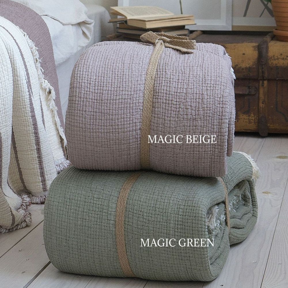 Муслиновое покрывало-плед La Modno MAGIC Green
