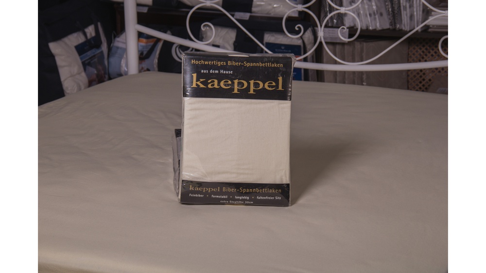 Простыня на резинке фланель Kaeppel лен