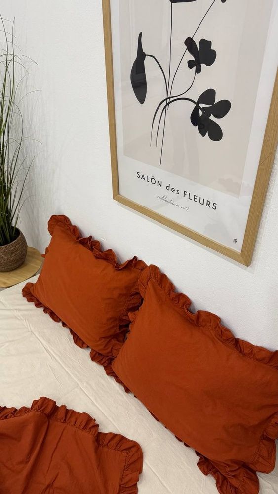 Постільна білизна варена бавовна з рюшами Macas Home Hermes