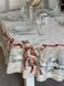 Новорічна скатертина LiMaSo Гобелен RUNNER 1254 "Різдвяна Звістка" (Срібний люрекс) 5
