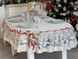 Новорічна скатертина LiMaSo Гобелен RUNNER 1254 "Різдвяна Звістка" (Срібний люрекс) 7