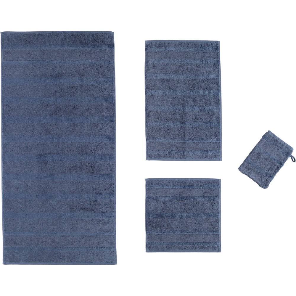 Махровое полотенце Cawo Noblesse Uni 2 1002-111 nachtblau