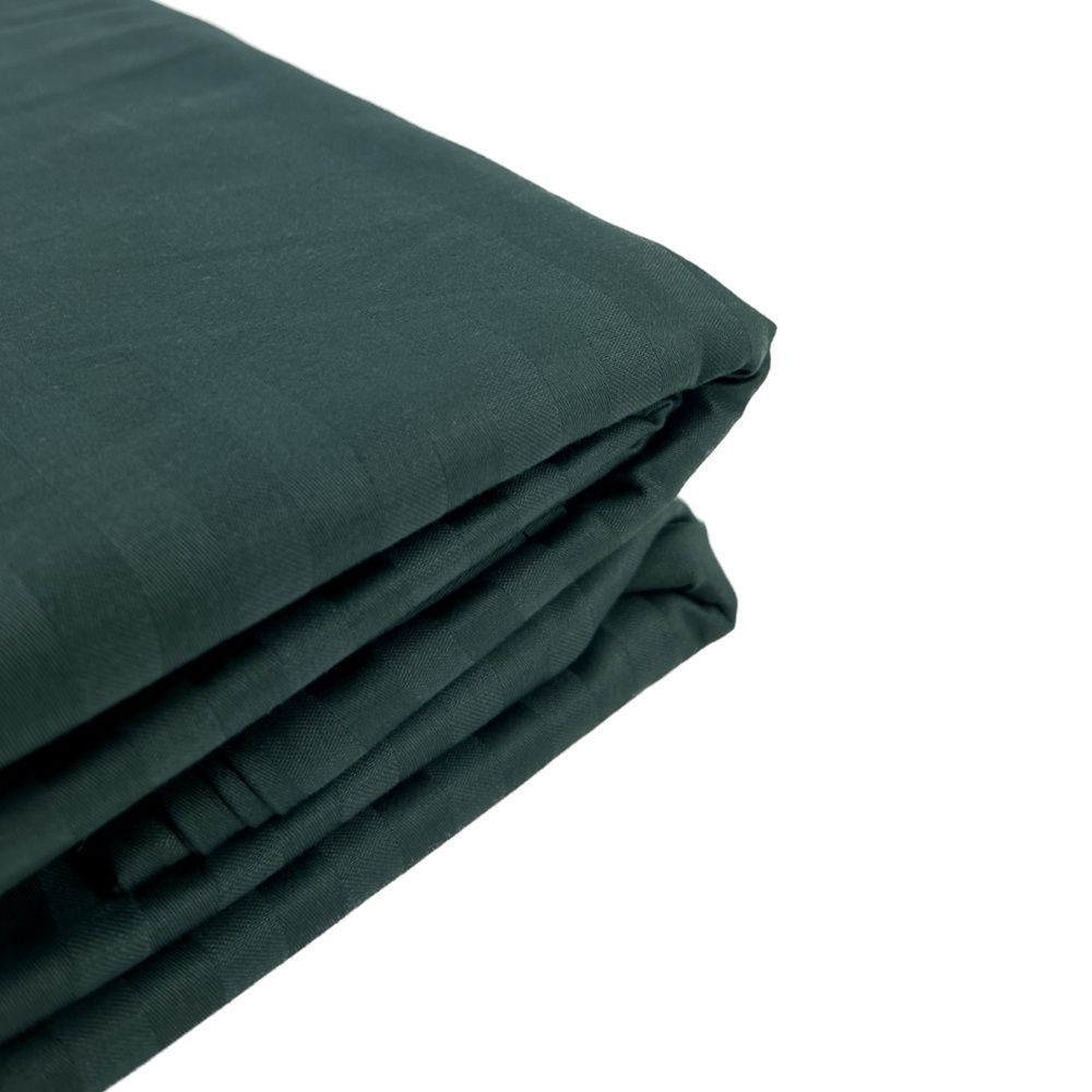 Постельное белье Sound Sleep сатин страйп Dark Green